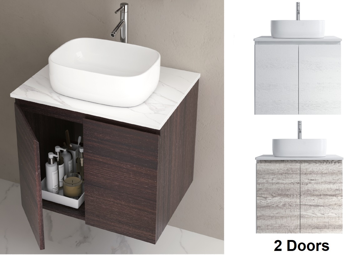 600mm PVC Vanity Cabinet With Counter Top Sink D6103C